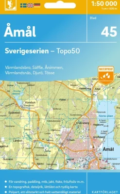 45 Åmål Sverigeserien Topo50