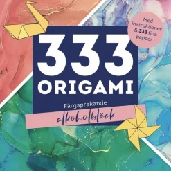 333 origami : Färgsprakande alkoholbläck