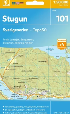 101 Stugun Sverigeserien Topo50