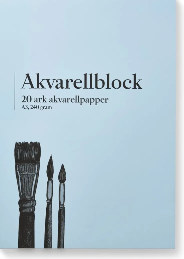 Akvarellblock A3 240g 20 blad