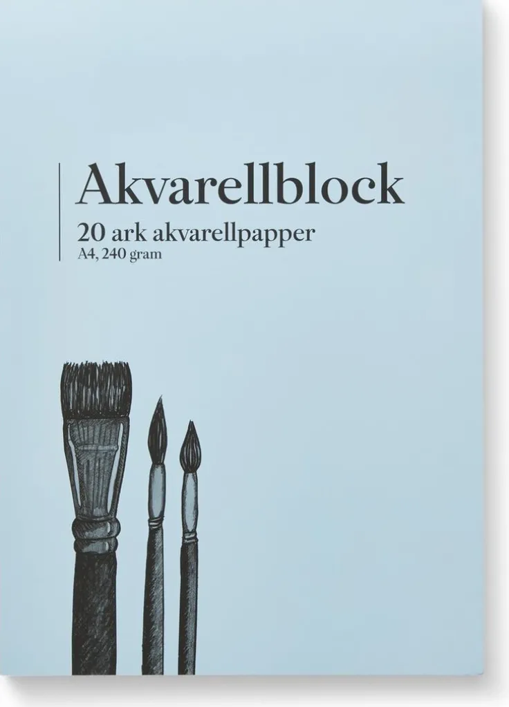 Akvarellblock A4 240g 20 blad