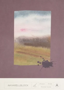 Akvarellblock A4 240g 20 blad