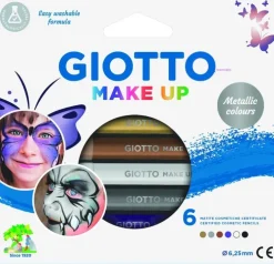 Ansiktsfärgpennor Giotto Make Up Metallic Colours 6 färger