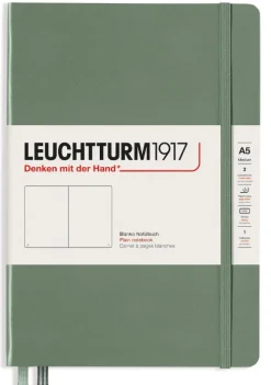Anteckningsbok A5 Leuchtturm1917 olinjerad Olive