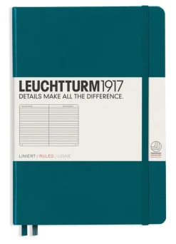 Anteckningsbok A5 Leuchtturm1917 linjerad Pacific Green