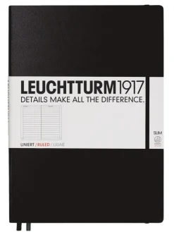 Anteckningsbok A4+ Leuchtturm1917 slim linjerad Black