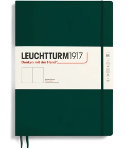 Anteckningsbok A4+ Leuchtturm1917 slim olinjerad Forest Green