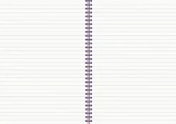 Anteckningsbok A4 wire-o linjerad Kapow