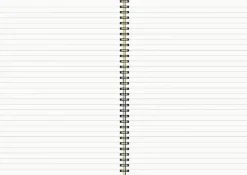 Anteckningsbok A4 wire-o linjerad Leopard