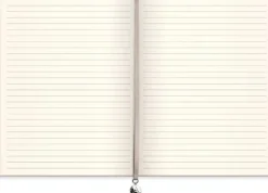 Anteckningsbok 19x25 linjerad soft beige