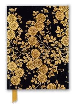 Anteckningsbok 22x16cm linjerad Golden Chrysanthemums