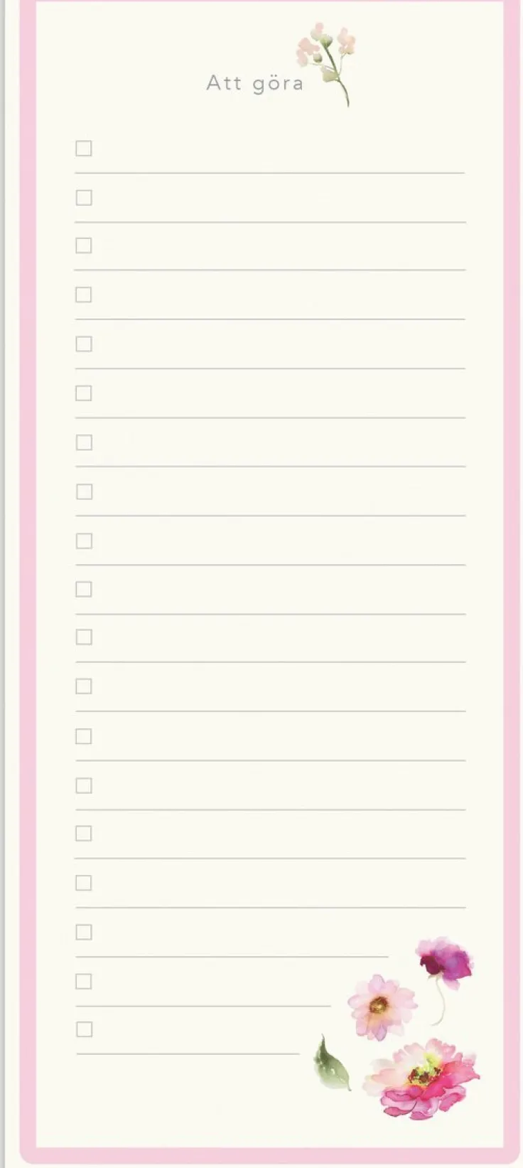 Att göra-lista Elin