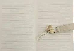 Dagbok med lås creme