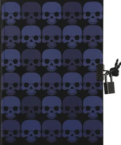 Dagbok med lås Döskallar