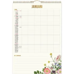 Familjekalender 2026 Blomster