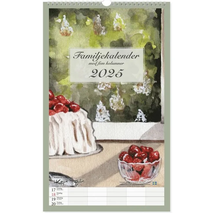 Familjekalender 2025 Design Kajsa Hagelin