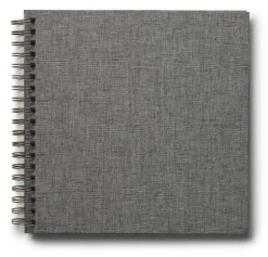 Fotoalbum 330x330mm spiral Elster grå