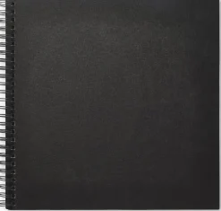 Fotoalbum 330x330mm spiral svarta blad svart