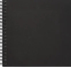 Fotoalbum 245x245mm spiral vita blad svart