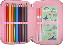 Fyllt pennfodral 26 delar Fluff