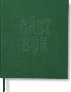 Gästbok 210x240mm 150 blad grön