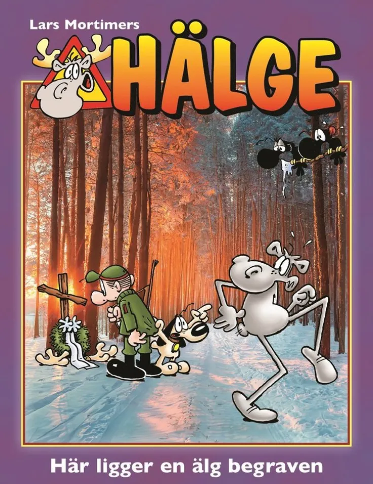 Hälge. Här ligger en älg begraven