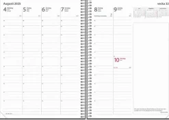 Kalender 2025 Business VIP svart konstläder