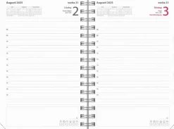 Kalender 2025-2026 Dagbok Textile rosa