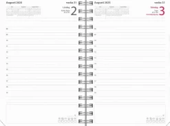 Kalender 2025 Dagbok Textile rosa