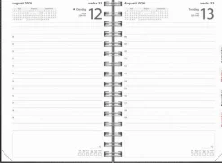 Kalender 2025-2026 Dagbok Twist svart