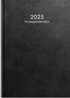 Kalender 2025 Företagarkalendern svart konstläder