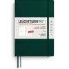Kalender 2025-2026 Leuchtturm A5 Vecka/Uppslag notes 18mån mjuk Forest green