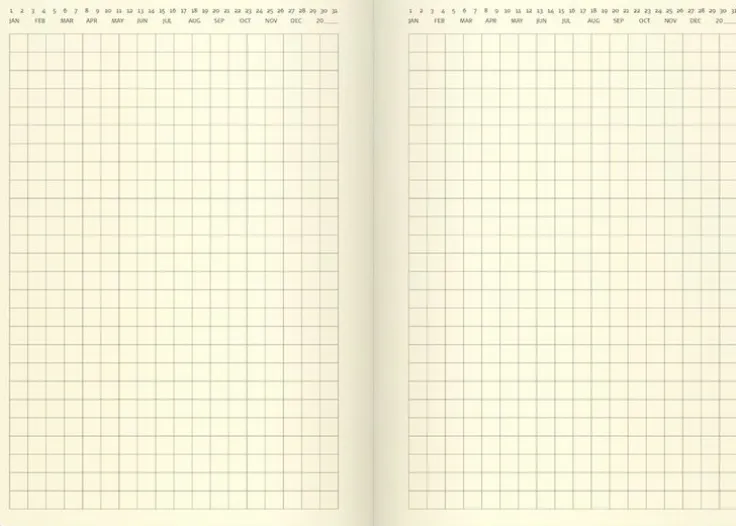 Kalender 2025 Liten Veckokalender Forma Deluxe svart