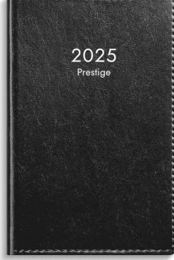 Kalender 2025 Prestige svart konstläder inb