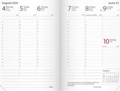 Kalender 2025 Prestige svart konstläder inb