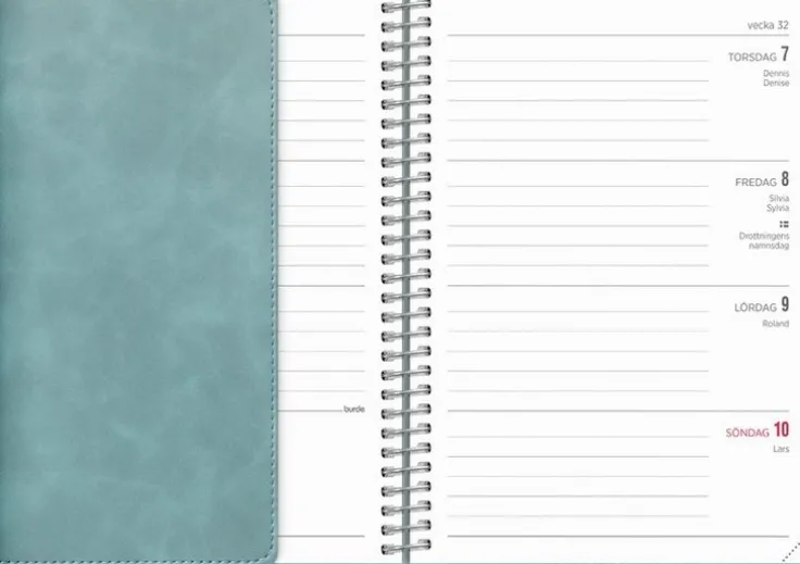 Kalender 2025 Senator A6 Twist blå