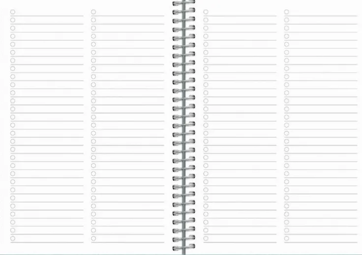 Kalender 2025 Senator A6 Twist blå