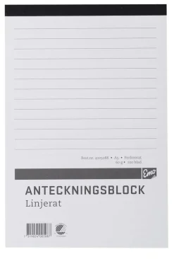 Klammerblock A5 linjerad