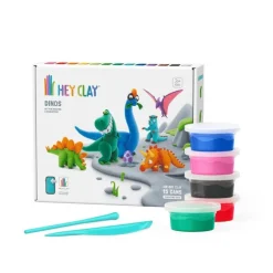 Leklera Hey Clay Dinosaurier 15 burkar