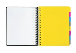 Ämnesblock A5 - 8 flikar kartong svart