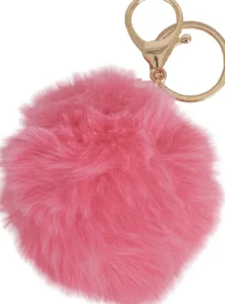 Nyckelring Pom Pom cerise