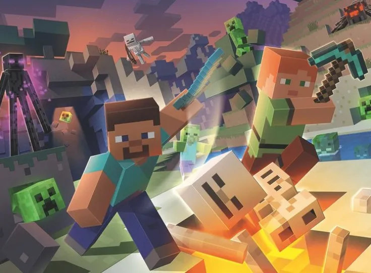 Pussel 100 bitar Minecraft Monster Minecraft