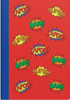 Skrivhäfte A5 olinjerad Kapow