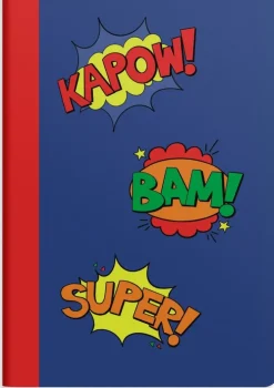 Skrivhäfte A6 olinjerad Kapow