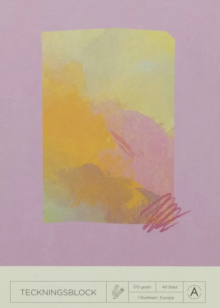 Teckningsblock A6 170g 40 blad