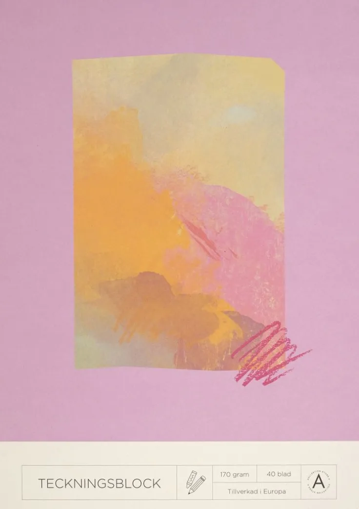 Teckningsblock A5 170g 40 blad