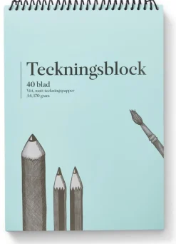 Teckningsblock A4 170g 40 blad