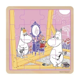 Träpussel 16 bitar Moomin Construction Fun