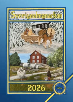 Väggkalender 2026 A3 Sverigealmanackan