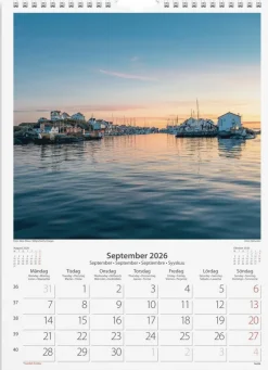 Väggkalender 2026 Beautiful Sweden